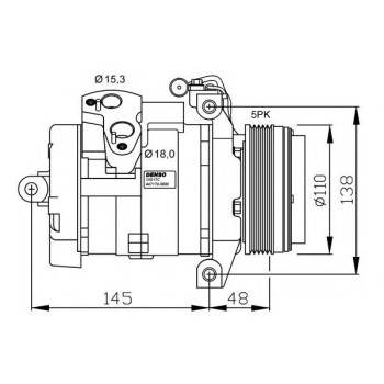 Compresor, aire acondicionado - NFR 32432G
