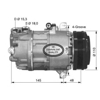 Compresor, aire acondicionado - NFR 32493
