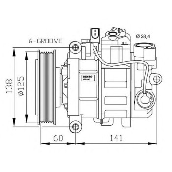 Compresor, aire acondicionado - NFR 32512G