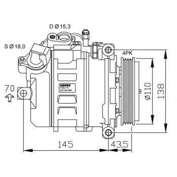 Compresor, aire acondicionado - NFR 32520G