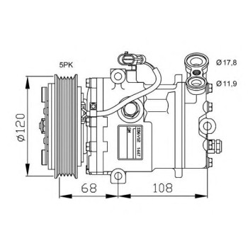 Compresor, aire acondicionado - NFR 32775G