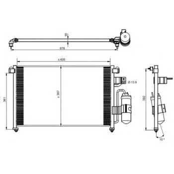 Condensador, aire acondicionado - NFR 350016