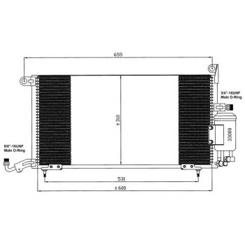 Condensador, aire acondicionado - NFR 35035