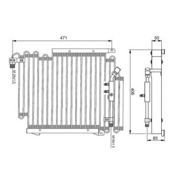 Condensador, aire acondicionado - NFR 35057