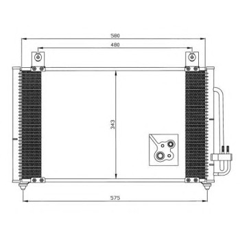 Condensador, aire acondicionado - NFR 35511