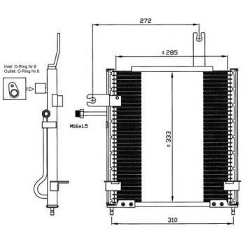 Condensador, aire acondicionado - NFR 35597