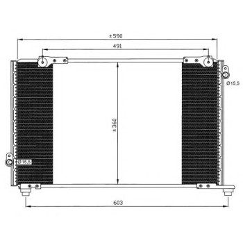 Condensador, aire acondicionado - NFR 35607