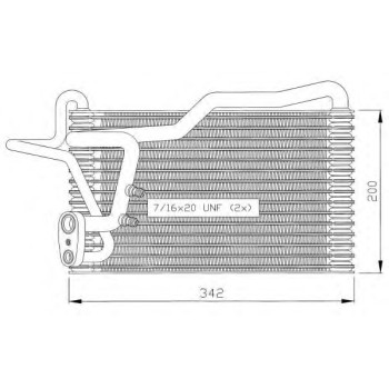 Evaporador, aire acondicionado - NFR 36035