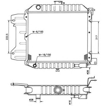 Radiador, refrigeración del motor - NFR 504067