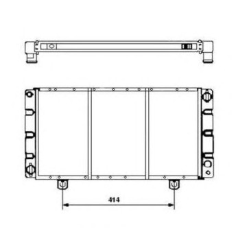 Radiador, refrigeración del motor - NFR 504120