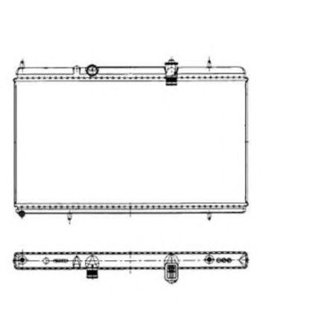 Radiador, refrigeración del motor - NFR 50445