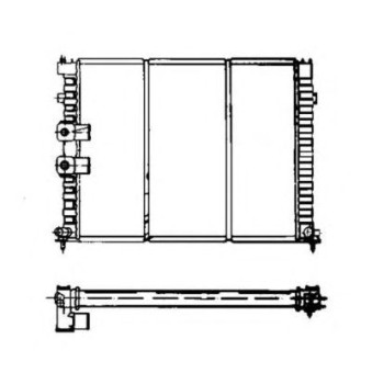 Radiador, refrigeración del motor - NFR 50469