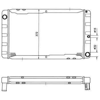 Radiador, refrigeración del motor - NFR 505405