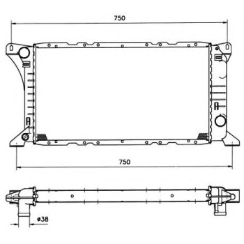 Radiador, refrigeración del motor - NFR 506212