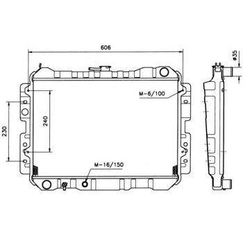 Radiador, refrigeración del motor - NFR 506503