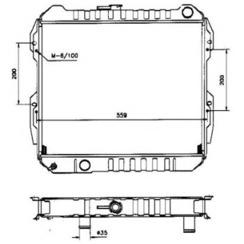 Radiador, refrigeración del motor - NFR 506723