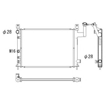 Radiador, refrigeración del motor - NFR 506861