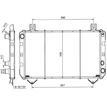 Radiador, refrigeración del motor - NFR 517367