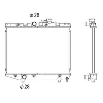 Radiador, refrigeración del motor - NFR 526709