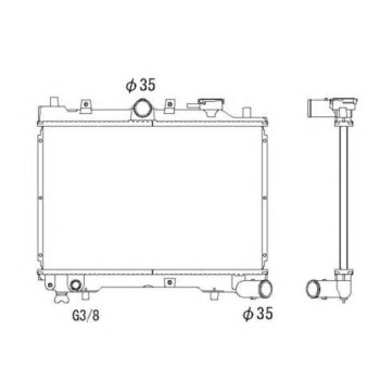 Radiador, refrigeración del motor - NFR 536510