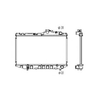 Radiador, refrigeración del motor - NFR 536707