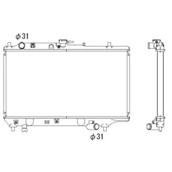 Radiador, refrigeración del motor - NFR 546502