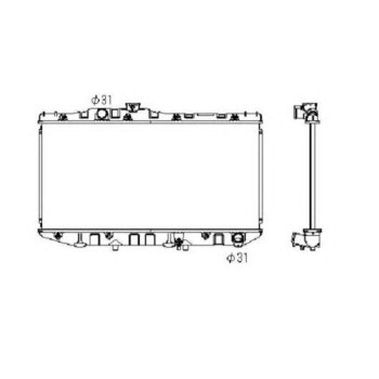 Radiador, refrigeración del motor - NFR 586711