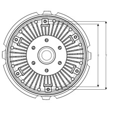 Embrague, ventilador del radiador - NRF-49567X Embrague, ventilador del radiador - NRF-49567X