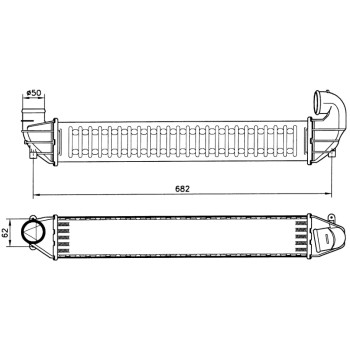 Radiador de aire de admisión - NFR 30139A