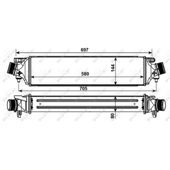 Radiador de aire de admisión - NFR 30235