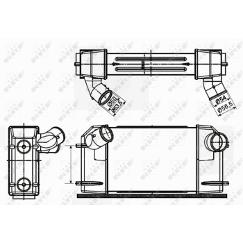 Radiador de aire de admisión - NFR 30355