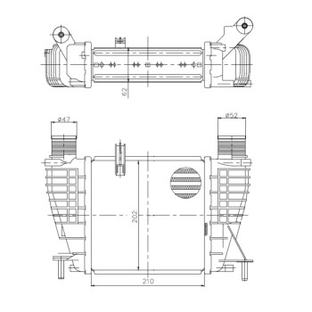 Radiador de aire de admisión - NFR 309043