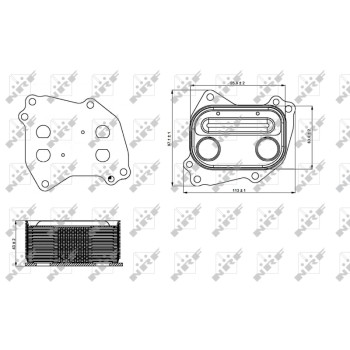 Radiador de aceite, aceite motor - NFR 31286