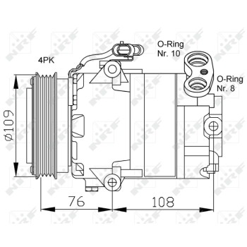 Compresor, aire acondicionado - NFR 32081