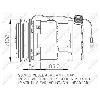 Compresor, aire acondicionado - NFR 32130