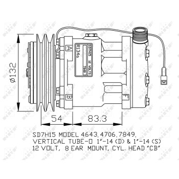 Compresor, aire acondicionado - NFR 32130G