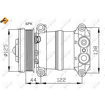 Compresor, aire acondicionado - NFR 32202