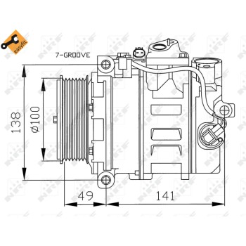 Compresor, aire acondicionado - NFR 32216