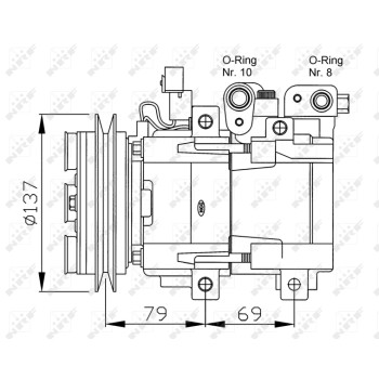 Compresor, aire acondicionado - NFR 32223G