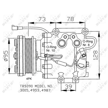 Compresor, aire acondicionado - NFR 32236