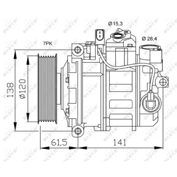 Compresor, aire acondicionado - NFR 32777