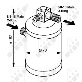 Filtro deshidratante, aire acondicionado - NFR 33048