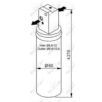 Filtro deshidratante, aire acondicionado - NFR 33139