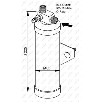 Filtro deshidratante, aire acondicionado - NFR 33161