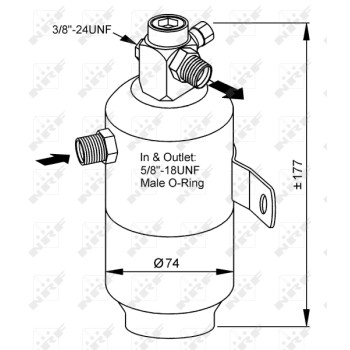 Filtro deshidratante, aire acondicionado - NFR 33170