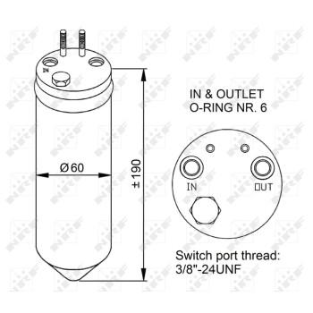 Filtro deshidratante, aire acondicionado - NFR 33256