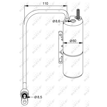 Filtro deshidratante, aire acondicionado - NFR 33309