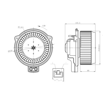 Ventilador habitáculo - NFR 34267