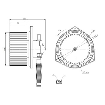 Ventilador habitáculo - NFR 34286