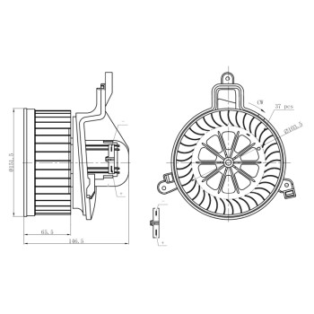 Ventilador habitáculo - NFR 34299